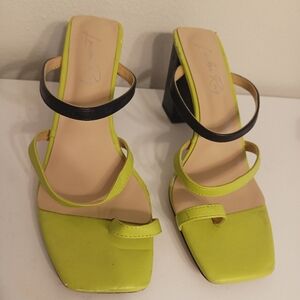 London Rag Marve Color Block Heeled Sandals